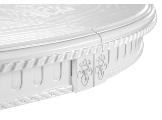 Деревянный стол Нозеан белый / серебро в Кургане