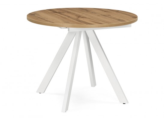 Деревянный стол Трейси 90(120)х90х75 дуб вотан / белый в Кургане