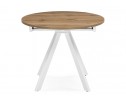 Деревянный стол Трейси 90(120)х90х75 дуб вотан / белый в Кургане