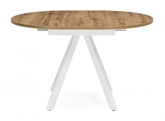 Деревянный стол Трейси 90(120)х90х75 дуб вотан / белый в Кургане