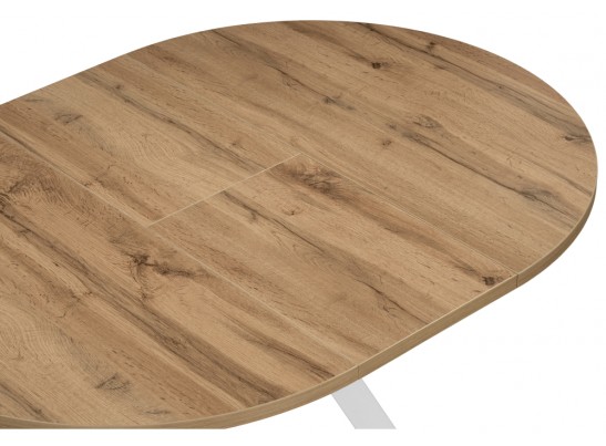 Деревянный стол Трейси 90(120)х90х75 дуб вотан / белый в Кургане