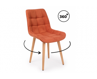 Деревянный стул Челси 360 терракотовый (zd 432) / светлое дерево