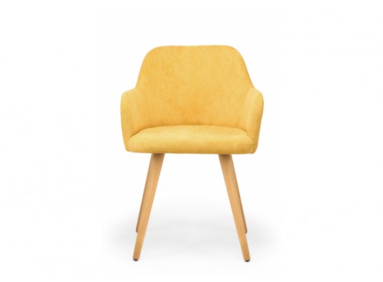 Деревянный стул Инфини 360 горчичный (ocean 016) / светлое дерево в Кургане