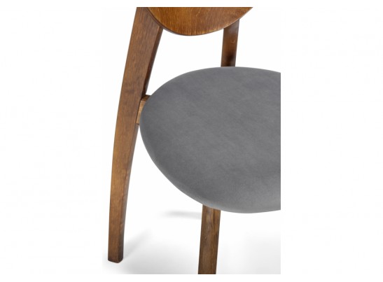 Деревянный стул Окава ткань tenerife stone / миланский орех в Кургане