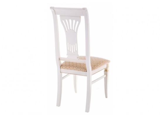 Деревянный стул Roy W/З молочный с патиной в Кургане