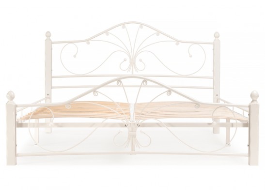 Двуспальная кровать Мэри 1 160х200 белая в Кургане