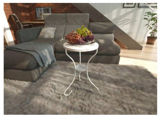 Журнальный столик Sheffilton SHT-CT10-1 белый муар в Кургане