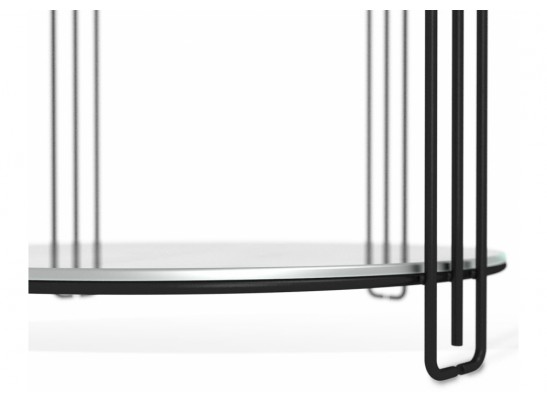 Кофейный столик SHT-CT34 белый мрамор / черный муар в Кургане