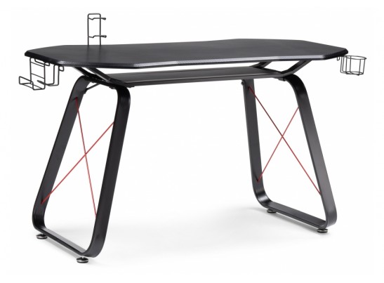 Компьютерный стол Koni 130х65х76 black / red в Кургане