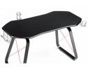 Компьютерный стол Koni 130х65х76 black / red в Кургане