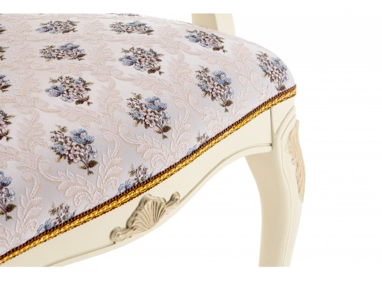 Кресло Руджеро патина золото / молочный в Кургане