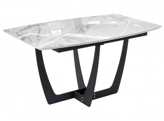 Обеденная группа Лиара темно-коричневый / оливковый / белый мрамор / графит в Кургане