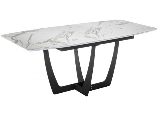 Обеденная группа Лиара темно-коричневый / оливковый / белый мрамор / графит в Кургане