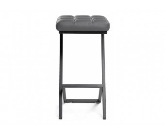 Полубарный стул Амаури темно-серый / черный матовый