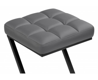 Полубарный стул Амаури темно-серый / черный матовый