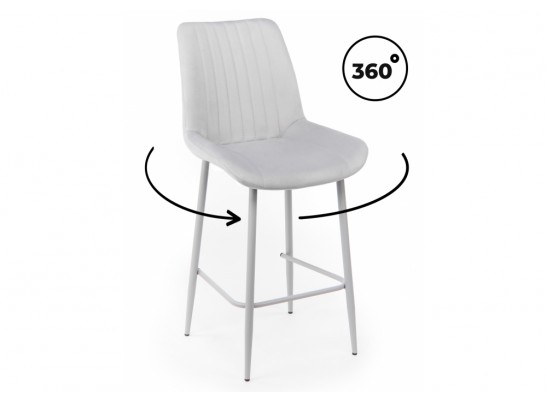 Полубарный стул Седа 360 светло-серый (zd 960) / серый в Кургане