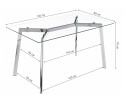 Стеклянный стол Modern 140 в Кургане