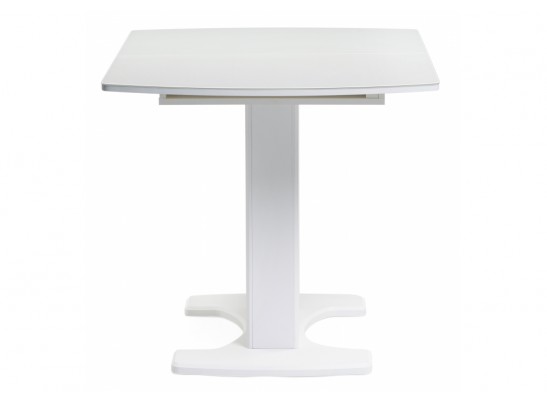 Стол на тумбе Палмер 120 белый / белое стекло в Кургане