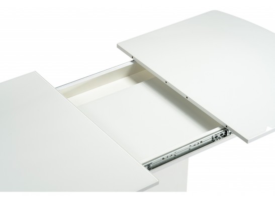 Стол на тумбе Палмер 120 белый / белое стекло в Кургане