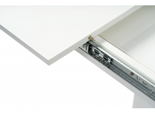 Стол на тумбе Палмер 120 белый / белое стекло в Кургане