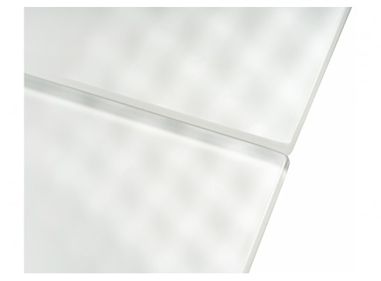 Стол на тумбе Палмер 120 белый / белое стекло в Кургане