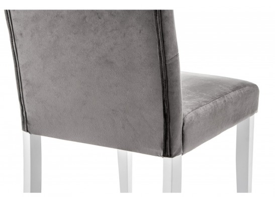 Стул Amelia white / fabric grey в Кургане