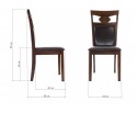 Стул деревянный Luiza dirty oak / dark brown в Кургане