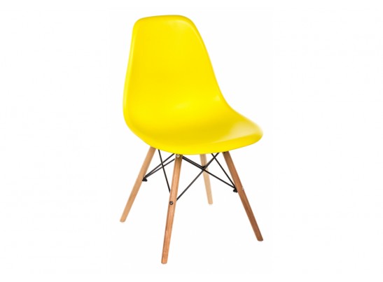 Стул Eames PC-015 желтый ножки дерево в Кургане