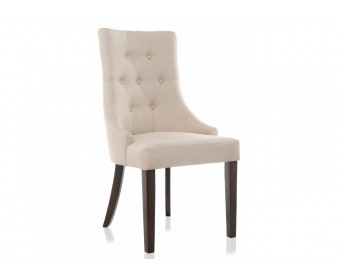 Стул Elegance dark walnut / fabric cream