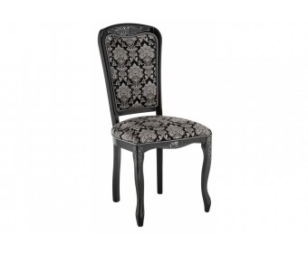 Стул Клето патина серебро / черный