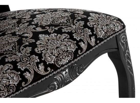 Стул Клето патина серебро / черный в Кургане