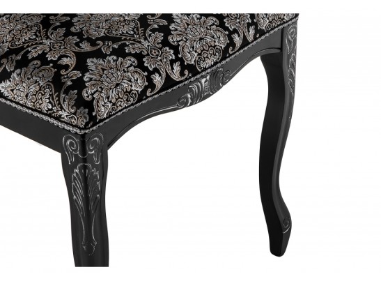 Стул Клето патина серебро / черный в Кургане