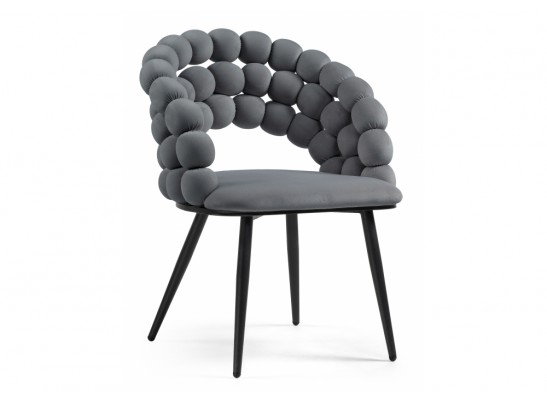 Стул на металлокаркасе Ball dark gray / black в Кургане