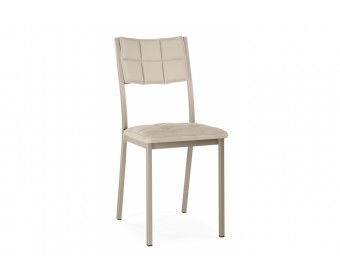 Стул на металлокаркасе Бекал микровелюр катания хумус / капучино