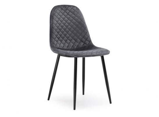 Стул на металлокаркасе Capri dark gray / black в Кургане
