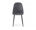 Стул на металлокаркасе Capri dark gray / black в Кургане
