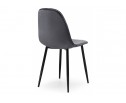 Стул на металлокаркасе Capri dark gray / black в Кургане