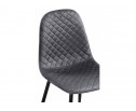 Стул на металлокаркасе Capri dark gray / black в Кургане