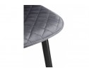 Стул на металлокаркасе Capri dark gray / black в Кургане
