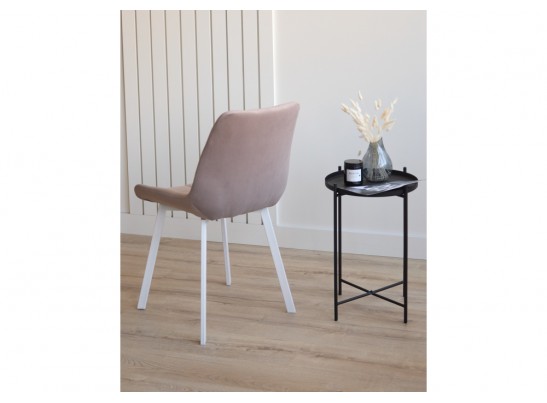 Стул на металлокаркасе Челси П латте (zd 290) / белый