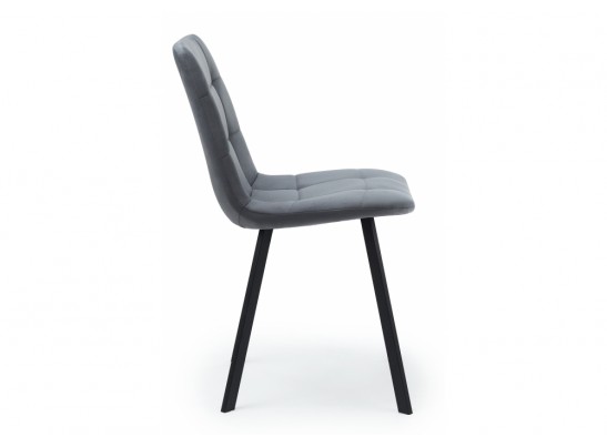 Стул на металлокаркасе Чилли темно-серый / черный в Кургане