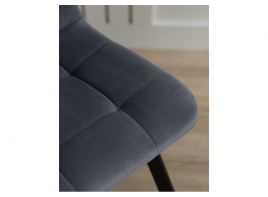 Стул на металлокаркасе Чилли темно-серый / черный в Кургане