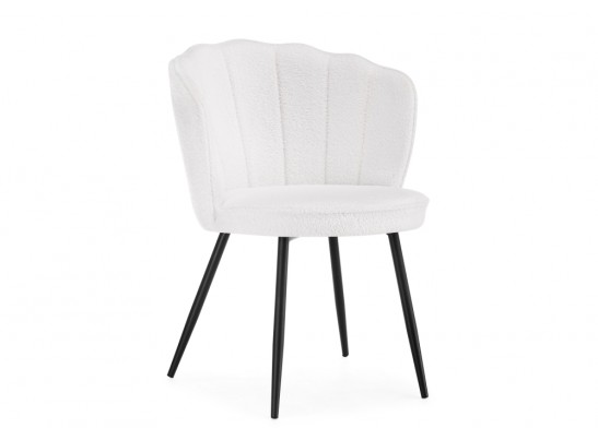Стул на металлокаркасе Coral white / black в Кургане