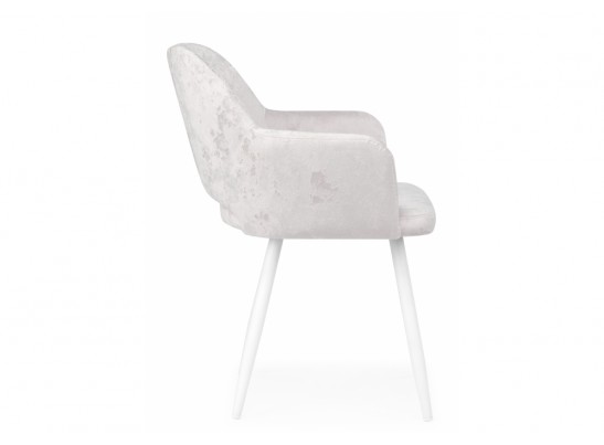 Стул на металлокаркасе Эолин 360 светло-бежевый (simple 011) / белый в Кургане