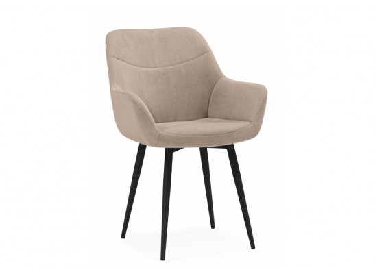 Стул на металлокаркасе Флюид бежевый (zd 210) / черный в Кургане