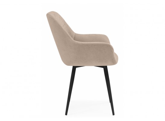 Стул на металлокаркасе Флюид бежевый (zd 210) / черный в Кургане