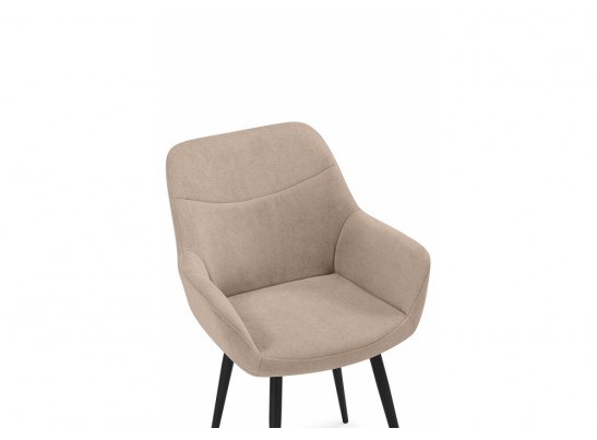 Стул на металлокаркасе Флюид бежевый (zd 210) / черный в Кургане