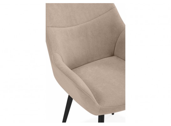 Стул на металлокаркасе Флюид бежевый (zd 210) / черный в Кургане