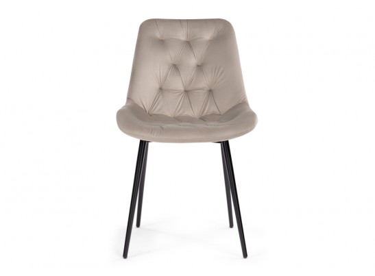 Стул на металлокаркасе Гояр светло-коричневый / черный глянец в Кургане