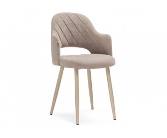 Стул на металлокаркасе Гутрид ромбы капучино